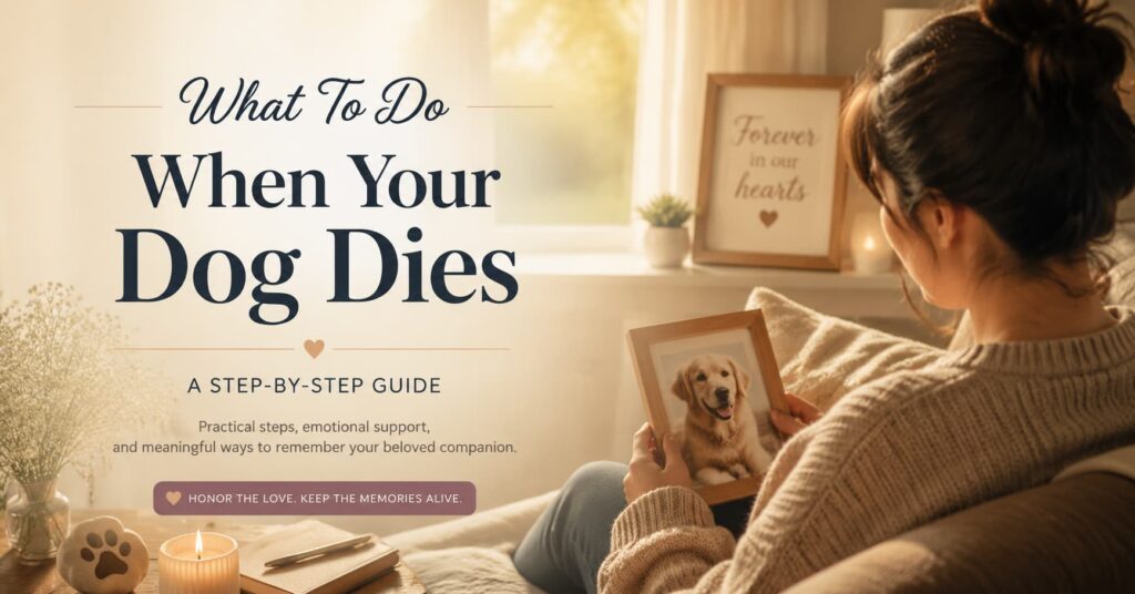 What to do when your dog dies guide - pet loss support and memorial ideas