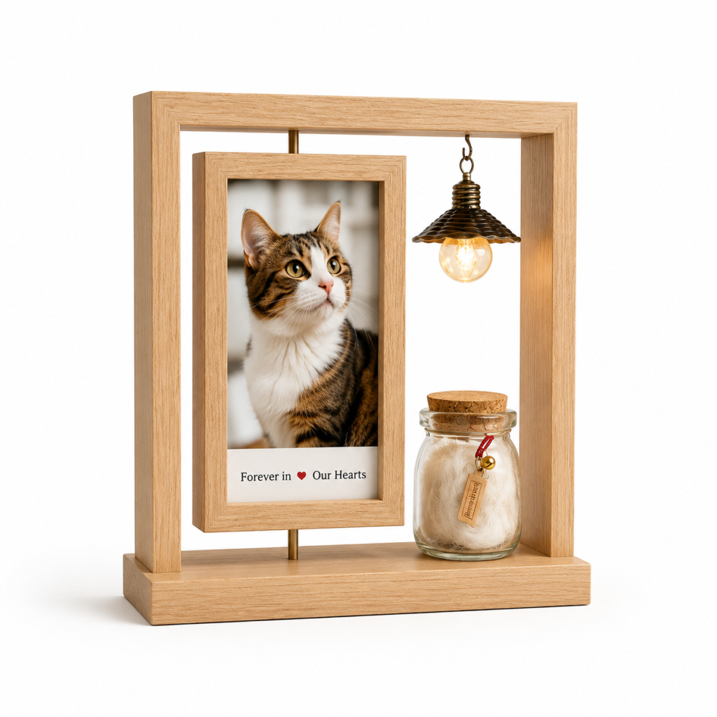 wooden pet memorial frame personalized keepsake for pet lovers