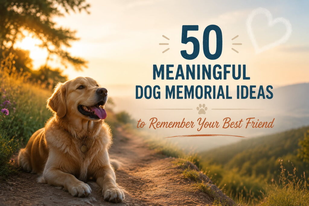 50 meaningful dog memorial ideas to remember your best friend