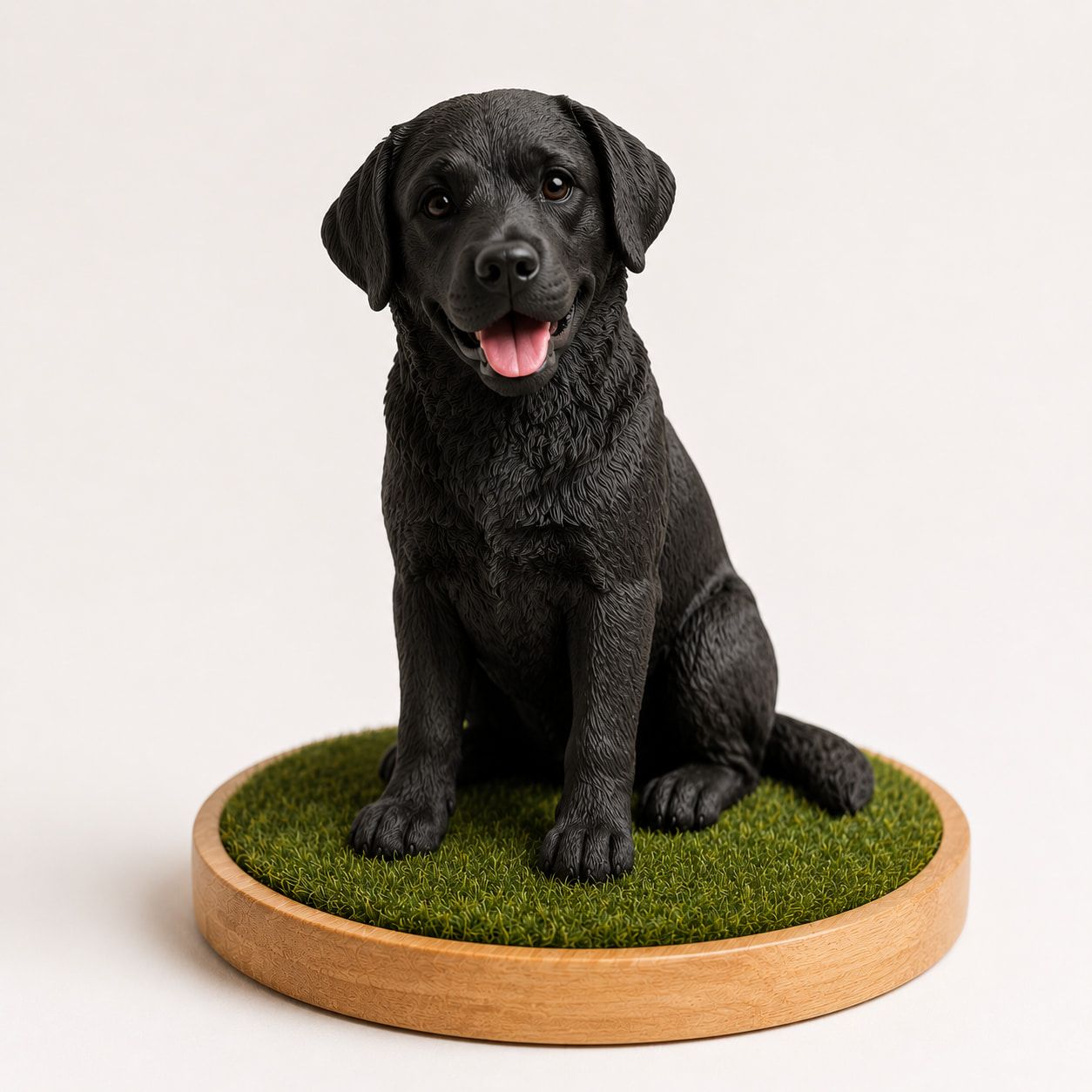 Custom Polymer Clay Pet Sculpture Handmade custom polymer clay pet sculpture on wooden base