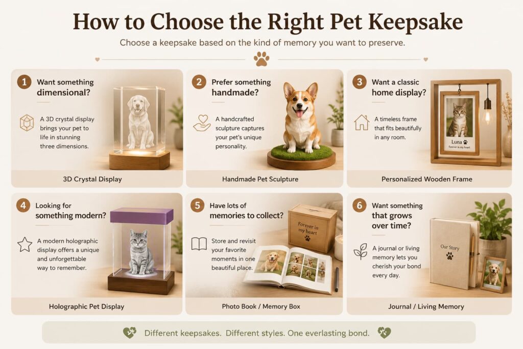 Personalized Pet Keepsakes: Unique Ways to Preserve Pet Memories How to choose the right personalized pet keepsake