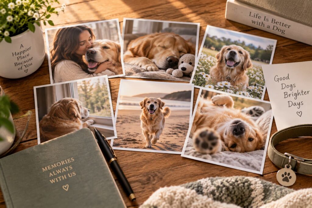 What to Say When Someone Loses a Pet Pet memories captured through everyday moments like sleeping, playing, walking, and cuddling